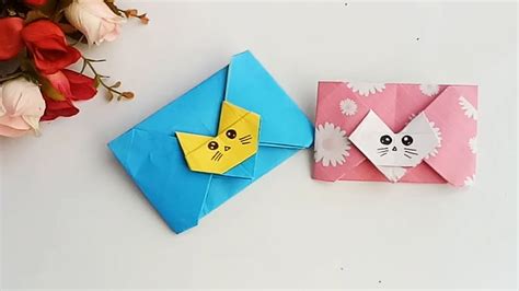 How To Make A Paper Envelopesuper Easy Origami Envelope Tutorial Youtube