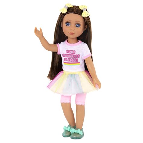 Buy Glitter Girls Dolls By Battat 14 Inch Poseable Fashion Kika — Brown Hair And Blue Eyes — Ice