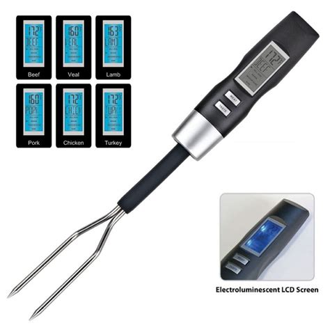 Digital Bbq Thermometer Fork Electronic Barbecue Meat Thermometer