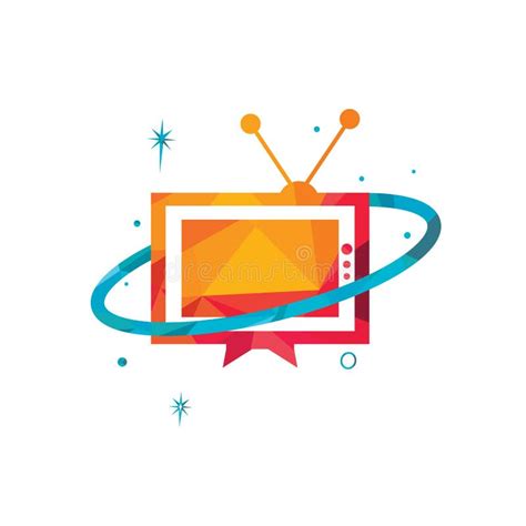 Planet Tv Vector Logo Design Media And Entertainment Television Logo
