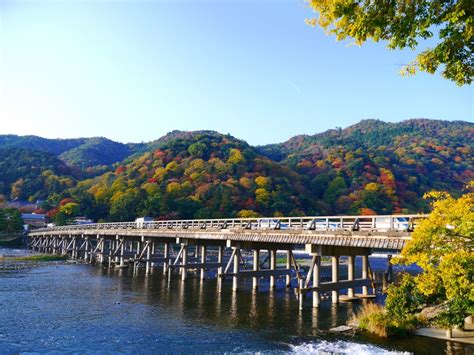 Kyoto Togetsu Kyo Bridge Senpai Japan