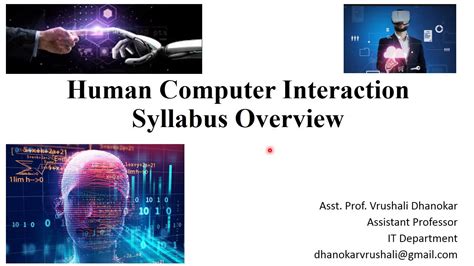 Hci 11 Human Computer Interaction Syllabus Overview Hci Complete