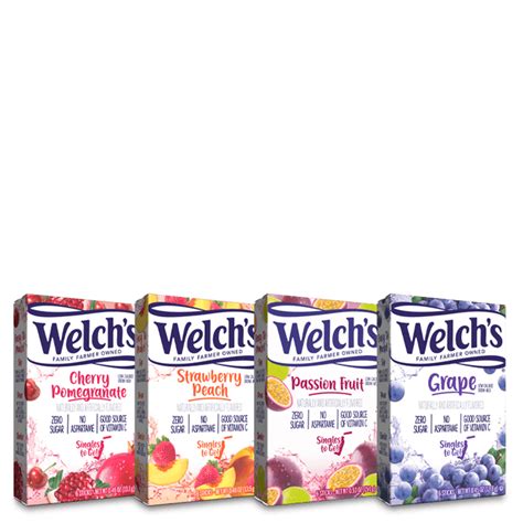 Delicious Fruit Flavored Powdered Drink Mixes From Welchs
