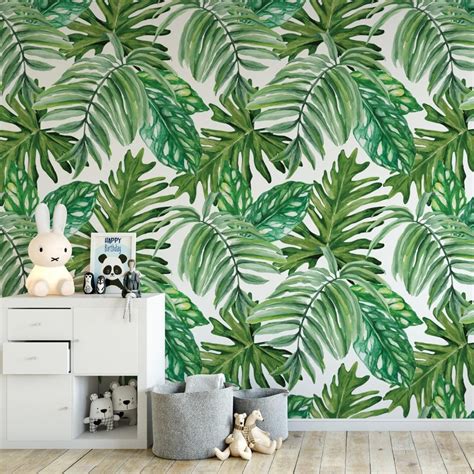 Palm Leaf Removable Wallpaper B127-27 | Removable ...