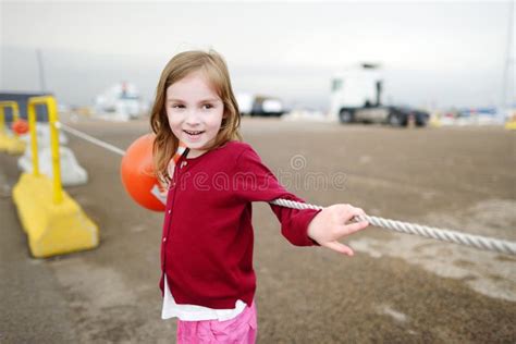 Adorable Little Girl Having Fun Outdoors Stock Image Image Of