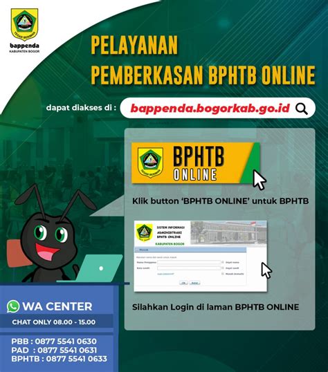 INOVASI BPHTB ONLINE Badan Pengelolaan Pendapatan Daerah Kabupaten Bogor