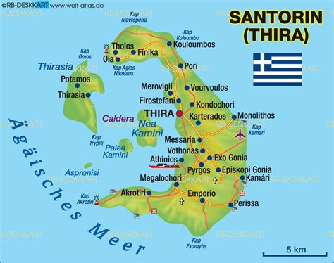 Santorini Karte Karte