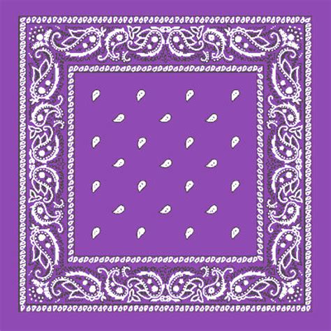Purple Bandana 22" Paisley Cotton Dozen 1918D
