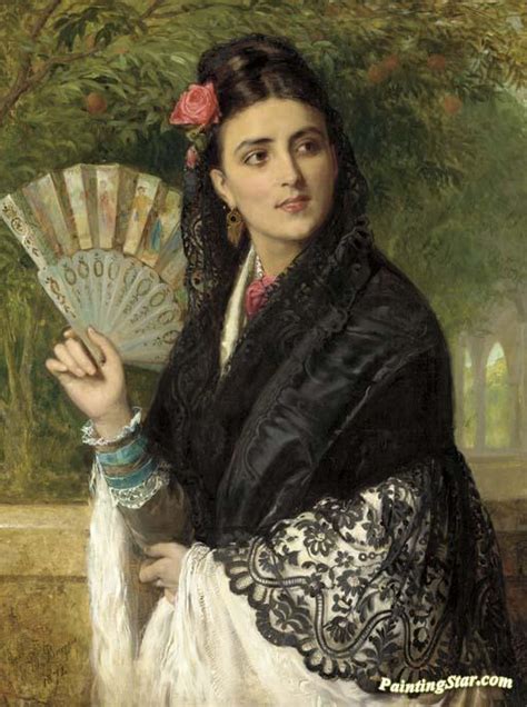 A Spanish Beauty Artwork By John Bagnold Burgess Oil Painting And Art