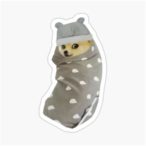 Little Doge Going To Sleep Sticker For Sale By Asliah Redbubble