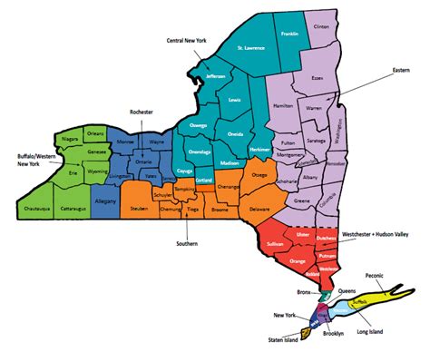 Map Of Western New York State Maping Resources
