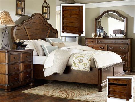 Legacy Classic Summerfield Panel Bedroom Set 3200 Panel Bed Set At
