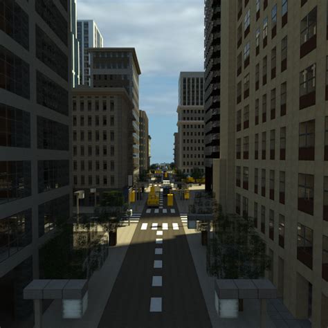 Minecraft City That Looks Amazing And The Light Between