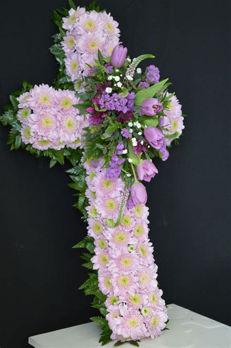 A Medium 3 Based Cross Funeral Tributes Funeral Flowers Simply