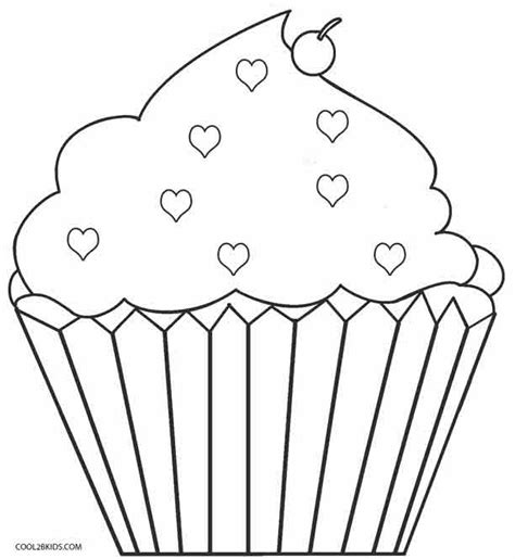 Cupcake coloring page from desserts category. Free Printable Cupcake Coloring Pages For Kids | Cool2bKids