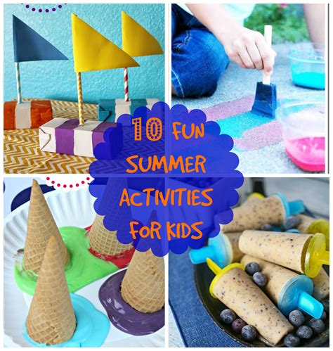 10 Fun Summer Activities For Kids Canary Street Crafts
