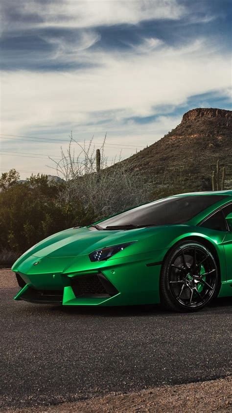 750x1334 Lamborghini Aventador Green 4k Iphone 6 Iphone 6s Iphone 7