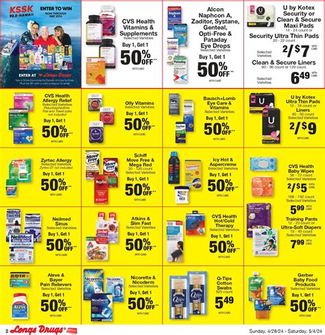 Longs Weekly Ad Sale April 28 - May 4, 2024