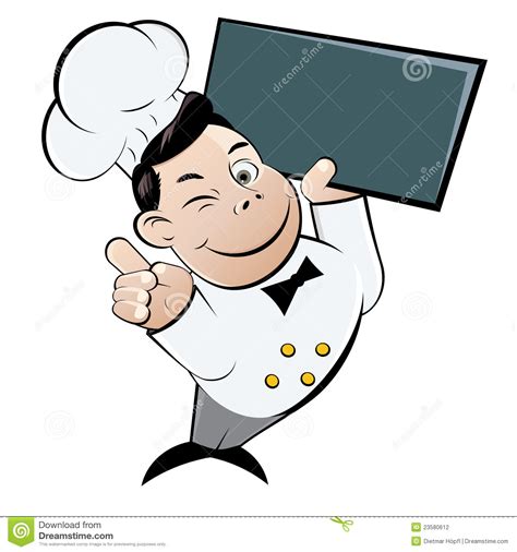 A chef is easy to recognize. Funny cartoon chef stock vector. Illustration of clip ...