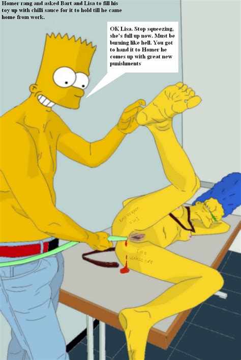 Rule 34 Bart Simpson Breasts Color Female Human Male Marge Simpson