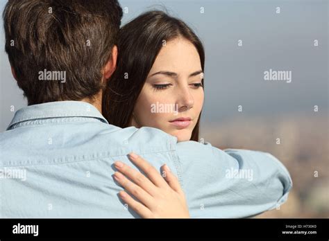 Couple Hugging Sad Hi Res Stock Photography And Images Alamy