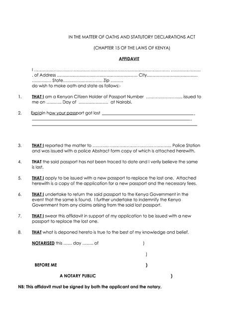 Marriage Affidavit In Kenya Fill Out And Sign Online Dochub