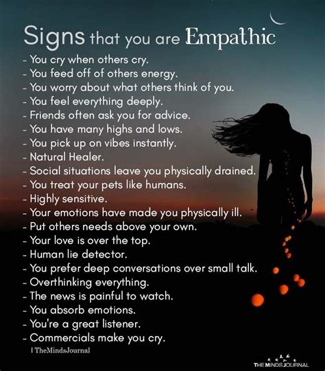 Signs That You Are Empathic Empath Empathy Quotes Intuitive Empath