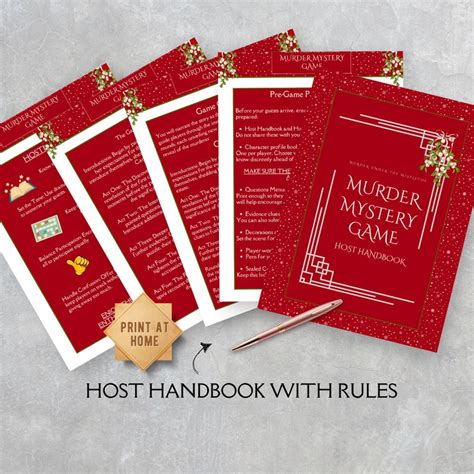 Murder Mystery Game Christmas Murder Mystery Game For Up To 20