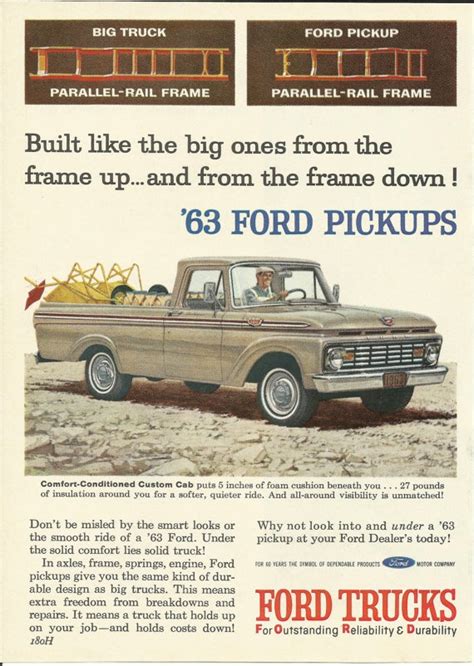 1960 1969 Vintage Ford Truck Ads Blue Oval Trucks