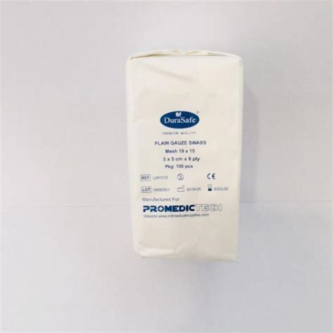 Durasafe Plain Gauze Swabs 5 X 5cm 100pcs Lazada