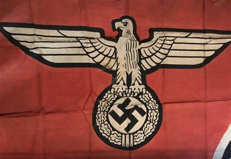 Original German Nsdap Nazi Party Eagle From State Service Flag Brought Home By A U S Veteran