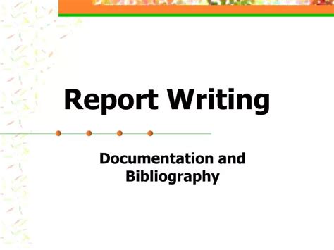 Ppt Report Writing Powerpoint Presentation Free Download Id5145854