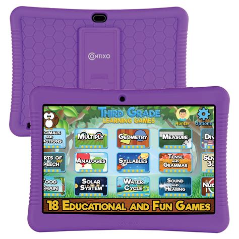 Contixo K102 Purple 10 Inch Kids Learning Tablet With Ips Hd Display