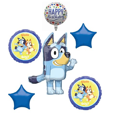 Anagram Bluey Bingo Balloons Bluey Birthday Party Supplies Balloon