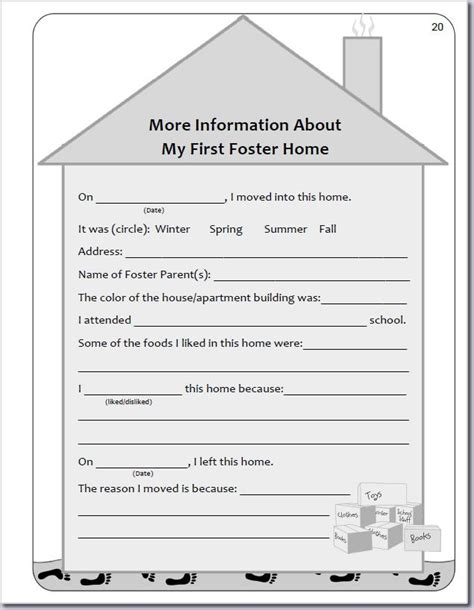 ️foster Care Printable Worksheets Free Download