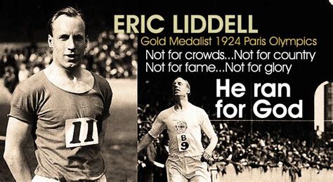 Chariots of fire creates deep feelings among many members of its audiences, and it does that not so much with its story or even its characters as with particular moments that are very sharply seen and heard. Eric Liddell | Eric liddell, Fire quotes, Chariots of fire