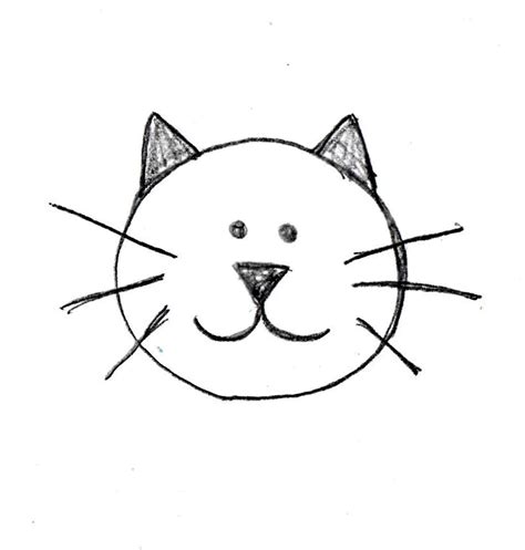 Simple Cat Face Sketch At Explore
