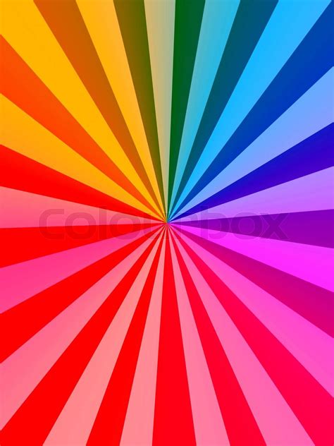 Multicolored Rainbow Rays As Background Stock Image Colourbox
