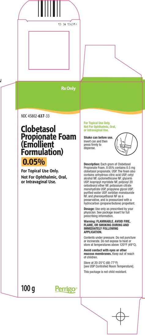 Clobetasol Foam FDA Prescribing Information Side Effects And Uses Healthcare Professionals