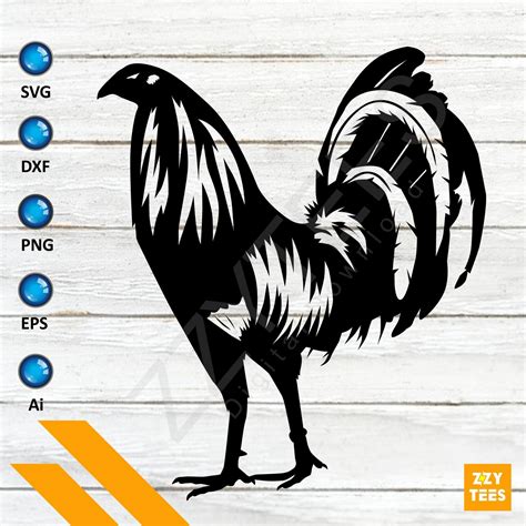 Pet Portraits Pet Supplies Cricut Gamefowl Svg Rooster Svg Chicken