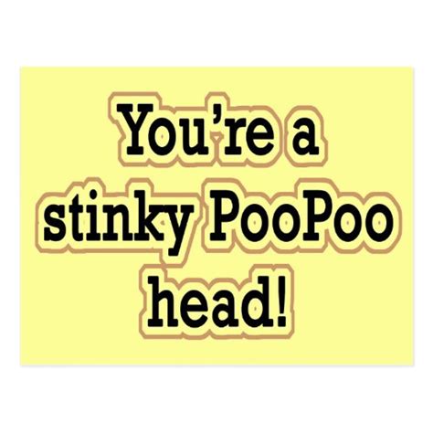 Stinky Poo Poo Head Postcard Zazzle