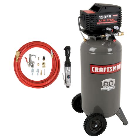 Craftsman 17 Gal Vertical Air Compressor With Air Ratchet 80th