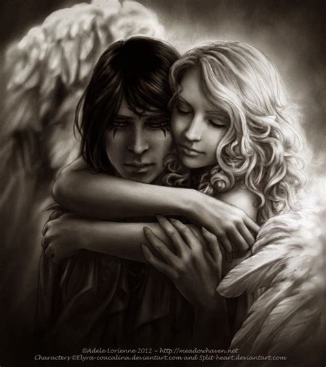 Signs Of An Angel In A Human Form Fantasy Art Couples Angel Art Fantasy Love