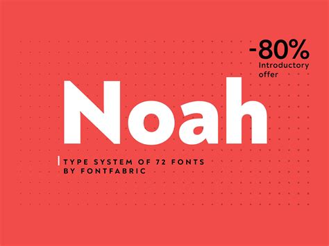Sans serif fonts, on the other hand, are clean font types without any major decoration, like the arial font. Noah Sans Serif Font