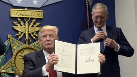 At Pentagon Trump Declares His Aim Of Rebuilding The Military The