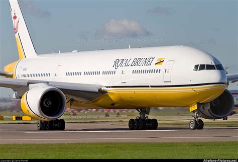 V8 Blc Royal Brunei Airlines Boeing 777 200er At London Heathrow