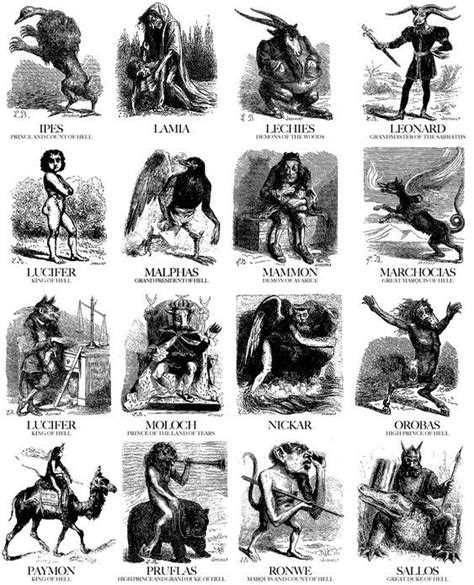 The Names Of Demons Dictionnaire Infernal W 2019 Mityczne