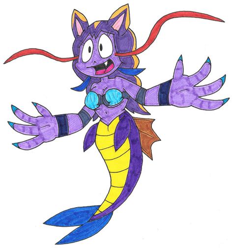 Purple Catfish Mermaid By Genie Dragon On Deviantart