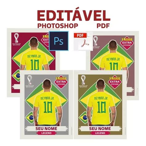 Arquivo Digital Editável Figurinha Copa 2022 Psd E Pdf MercadoLivre