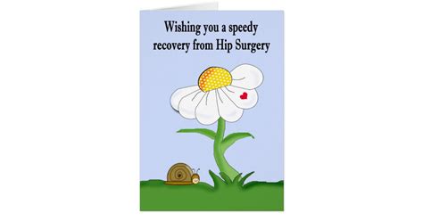 Speedy Recovery From Hip Surgery Card